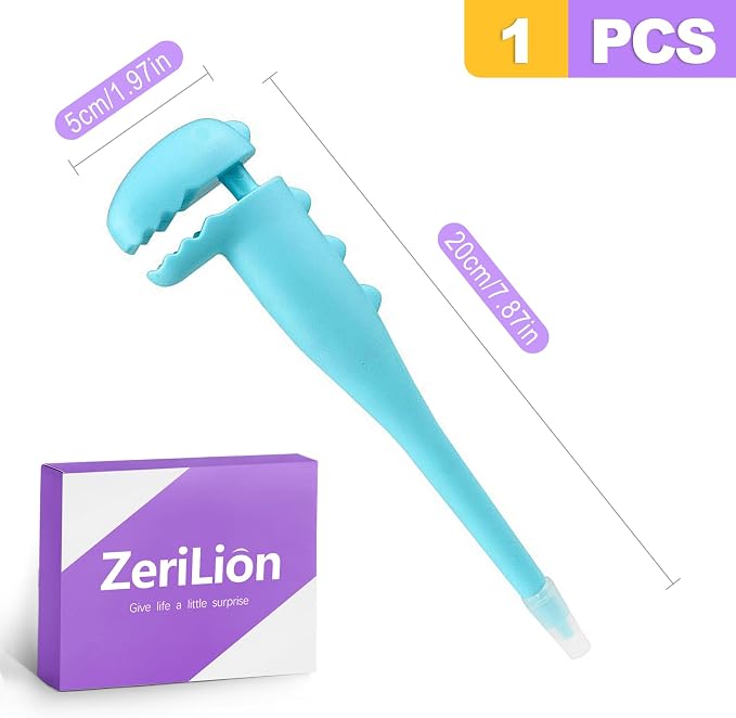Pet Pill Pusher with 2 Soft Silicone Tips for Dogs & Cats, Oral Medicine Feeder Syringe, Tablet and Capsule Dispenser for Easy Medication Administration for Small Pets