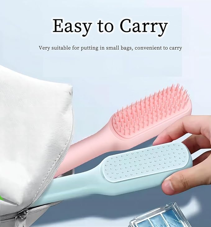 Scalable Small Grooming Dog Brush, Puppy Massaging Hair Brush, for Small Dogs Cats Rabbits of All Hair Types (White)