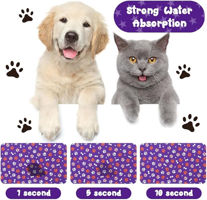 4th of July Dog Food Mats for Floors Waterproof, Cat Water Bowl Mats Pet Feeding Absorbent Placemats 16 * 24 inch