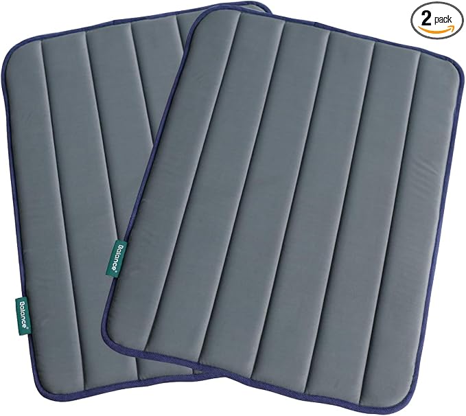 BALANCE Dog Crate Pad, Dog Foam Crate Mat Kennel Pad, Washable Water-Resistant Pet Bed Flat Dogs Cage Mat for Medium Dogs, 2 Packs