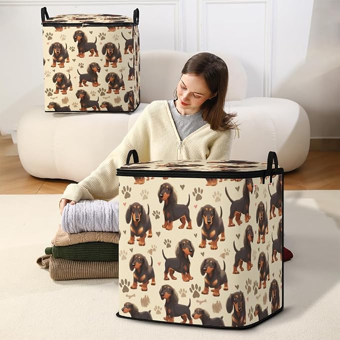 2pcs blanket storage bag for under bed,closet organizers 95L | clothing sweater sheet bedding comforter duvet quilt pillow toy storage bags with lids,dorm room essentials for containers