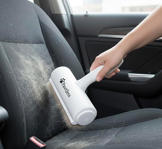 Pet Hair Remover – Reusable Lint Roller for Cat & Dog Hair on Furniture, Couch, Carpet, Car, Beddings– Eco-Friendly, No refills, No sheets Needed