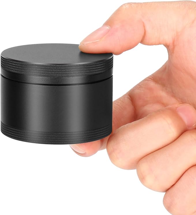 Portable Metal Pill Case, Single Waterproof Daily Pill Box for Travel | Pill Container, Aluminium Alloy Round Pill Box Organizer Pill Holder for Medicine Vitamin Fish Oils Big Size