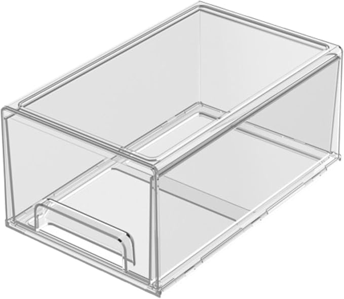 Clear Stackable Storage Drawer Clear Stackable Storage Bin for Hair Accessories