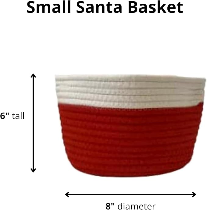 Christmas Santa Rope Basket (Small)