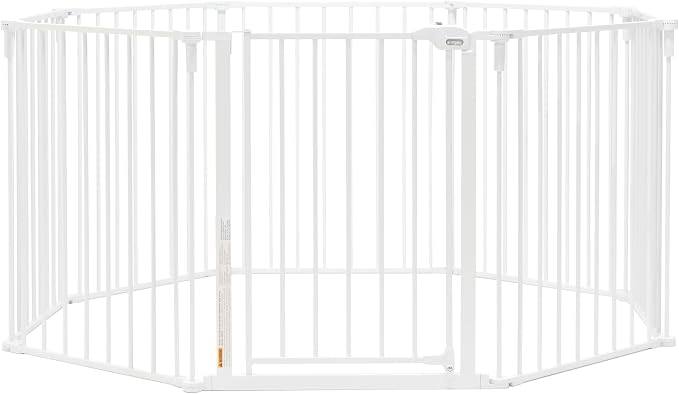 Regalo Safety 24"-192" Metal 2-in-1 Super Wide Baby Gate & Play Yard