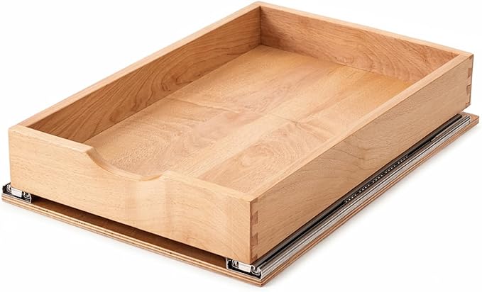 Pull Out Cabinet Drawers - 6x2 Size Options (12-23'W,18-21'D), Pre-Assembled with Soft Close Slides, Solid Beechwood, Easy Installation(14'W x 18'D)