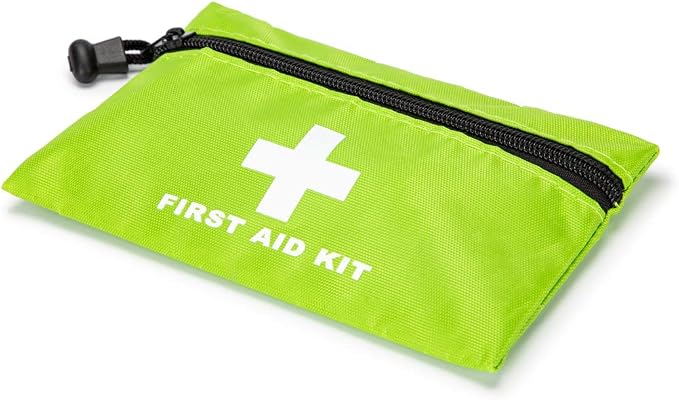 Red First Aid Bag Empty First Aid Kit Empty Waterproof First Aid Pouch Small Mini for First Aid Kits Pack Emergency Hiking Backpacking Camping Travel Car Cycling (Green, 6.3x4.3 6 Pack)