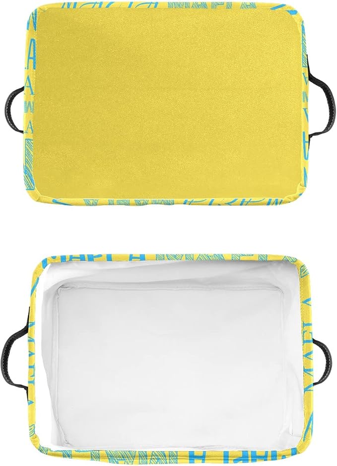 Foldable Personalized Storage Box for Boys Girls with Name Waterproof Kids Custom Storage Bin Baskets Cube Boxes Organizer with Handles for Organizing Shelf Closet, 1 Pack