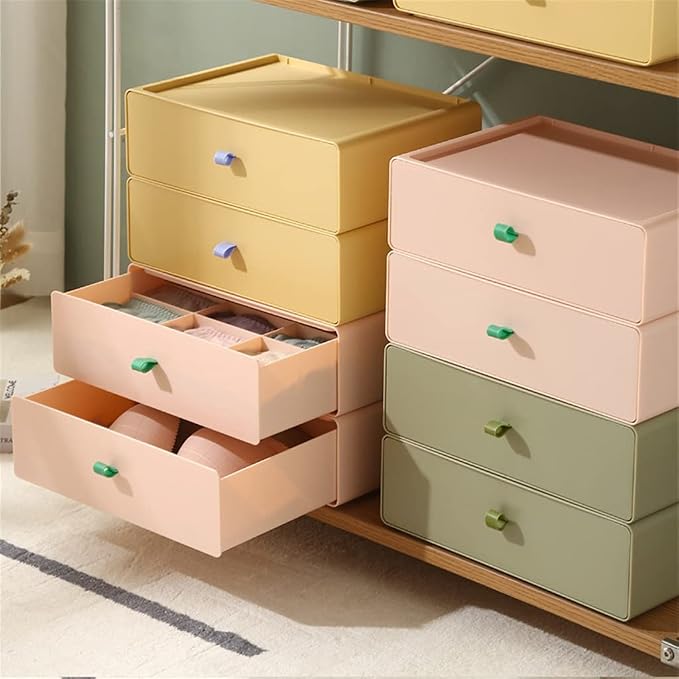 12 Grids Underwear Drawer Organizers Dividers Closet Dresser Storage Organizer Box for Bras Scarves Ties Socks Boxes (Color : D, Size : 22.5 * 10 * 32.5cm) (D 22.5 * 10 * 32.5cm)