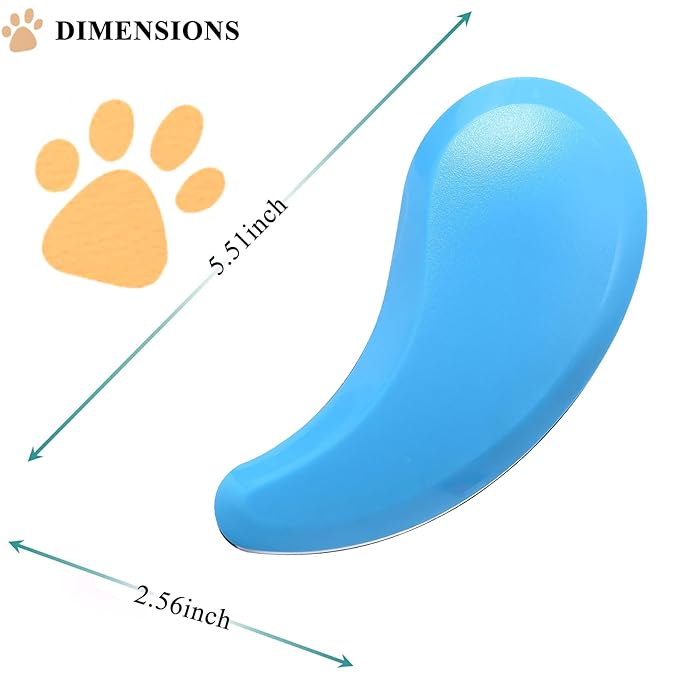 Small Dog Brush, Soft Pet Grooming Brush for Shih Tzus, Yorkies, Maltipoos, Maltese, Puppy Massaging Hair Brush, Cat Brush, for Small Animals Rabbits of All Hair Types (Blue)