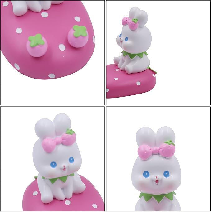 Cute Rabbit Cellphone Holder Stand Animal Smartphone Desk Stand for All Mobile Phones Bunny Phone Stand Desk Ornament