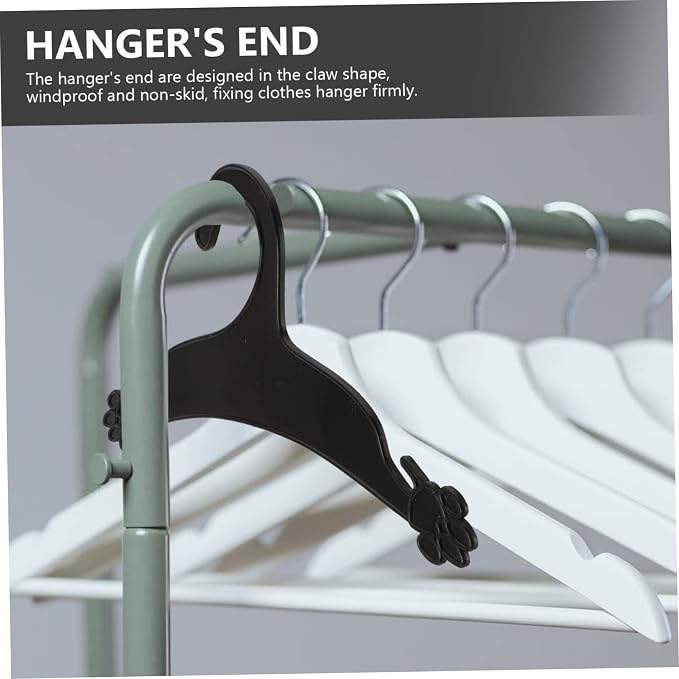 Healifty 10pcs Dog Clothes Hangers Puppy Claw Shape Pet Garment Hangers Lightweight for Indoor Outdoor Use Portable Pet Accessories Organizer