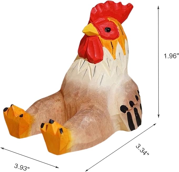 TANG SONG Wood Rooster Phone Stand Cute Decoration Phone Stand for Tablets