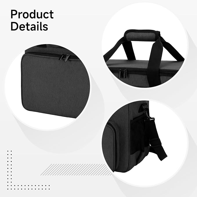 Pet Grooming Bag with Pockets, Adjustable Multi Layer Pet Grooming Storage Organizer for Grooming Supplies, 9.1 x 11.4 x 11 in, 23 x 29 x 28 cm Oxford Fabric Pet Grooming Tool Bag, Black