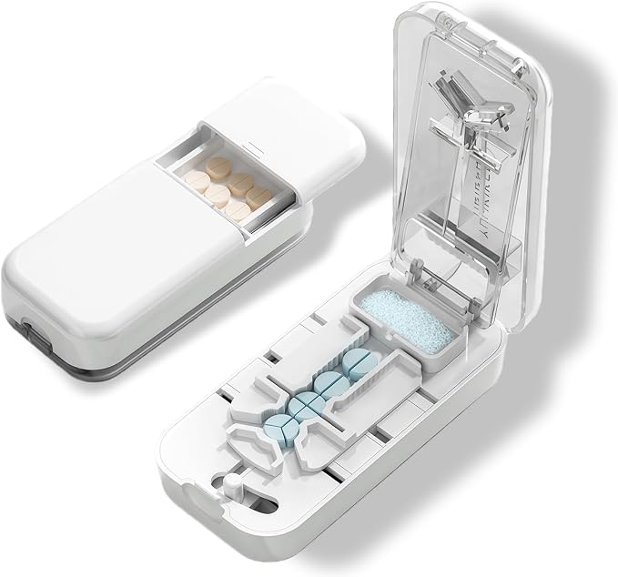 Pill Cutter, Pill Splitter for Small Pills, Cuts 1/2, 1/3, 1/4 Pills