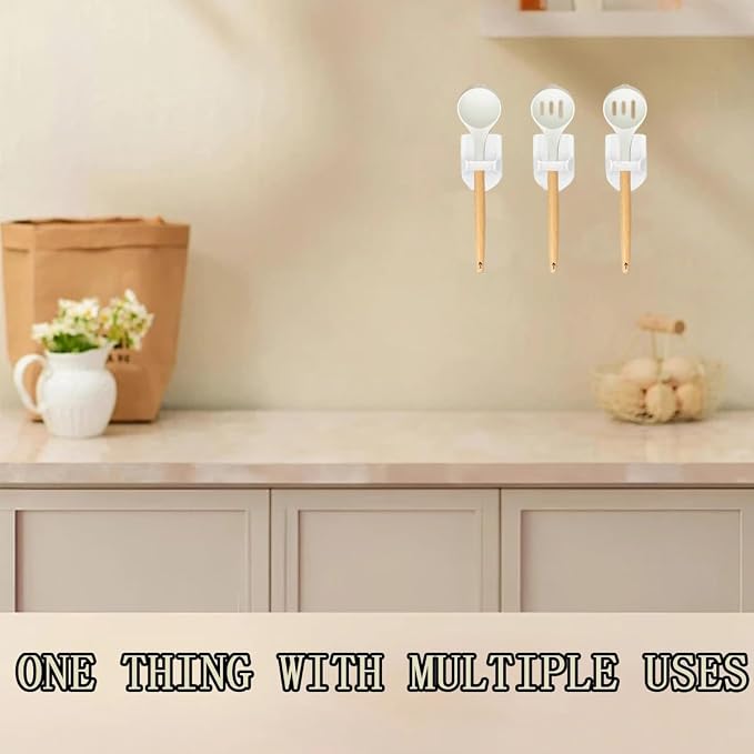 KuuGuu 6 PCS Wall Mount Spray Bottle Hooks Holder to Create Storage Space Easy to Install Adhesive Hook Strong Spray Bottle Organizer for Cabinet, Kitchen, Bathroom- Mount to a Variety of Surfaces