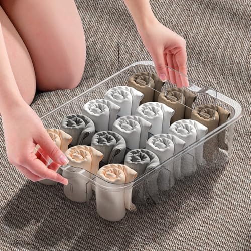 UKCOCO Pet Drawer Organizer Box with 15 Compartments for Closet
