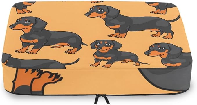 Packing Cubes for Travel 4 Set Dachshund Dog Pet Luggage Set Suitcase Organizer Bags Mesh Accessories Storage Pouch Toiletry Packing Cubes