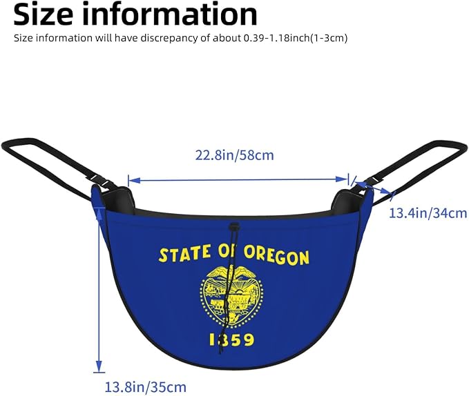 Oregon State Flag Car Seat Organizer-Backseat Storage Bag for Travel | Waterproof Durable. Holds Snacks Gear Essentials. Fits Most Cars.