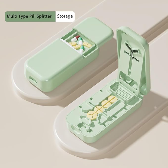 Pill Cutter, Pill Splitter for Small Pills, Cuts 1/2, 1/3, 1/4 Pills