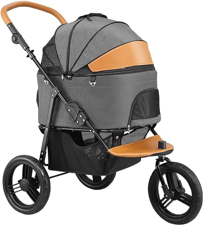 Pet Stroller Strolling Cart for Small Dogs Folding 3 in 1 Stroller for Cats 3 Wheels Travel Waterproof Puppy Strollers