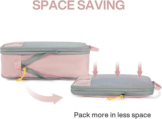 BAGSMART Compression Packing Cubes for Travel Essentials | 14 Set /6 Set /4 Set/2 Set, Lightweight, Durable