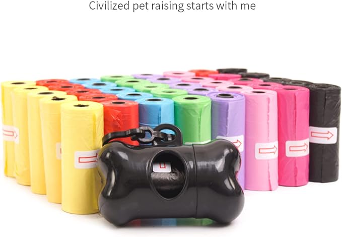 Bone Shape Pet Pick Up Poop Bag Dispenser Portable Dog Poop Waste Bag Holder Outdoor Garbage Bags Organizers
