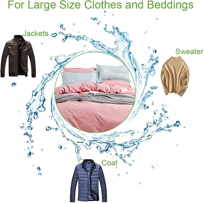 OTraki 2 Pack Extra Large Laundry Mesh Bag 43 x 35 Inch Mesh Laundry Bag Zippered Big Net Bag for Blanket Sweater Coat Bedding Sheet in Home Dorm Hotel Don't Drying, Melting 140-176℉, White | Zippered Big Net Bag for Blanket Sweater Coat Bedding Sheet ...