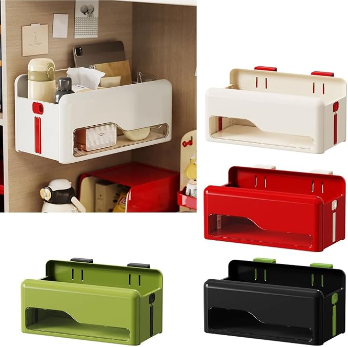 Space Saving Foldable Organiser Easy Installation Wall Mounted Hanging Storage Rack Portable For Home