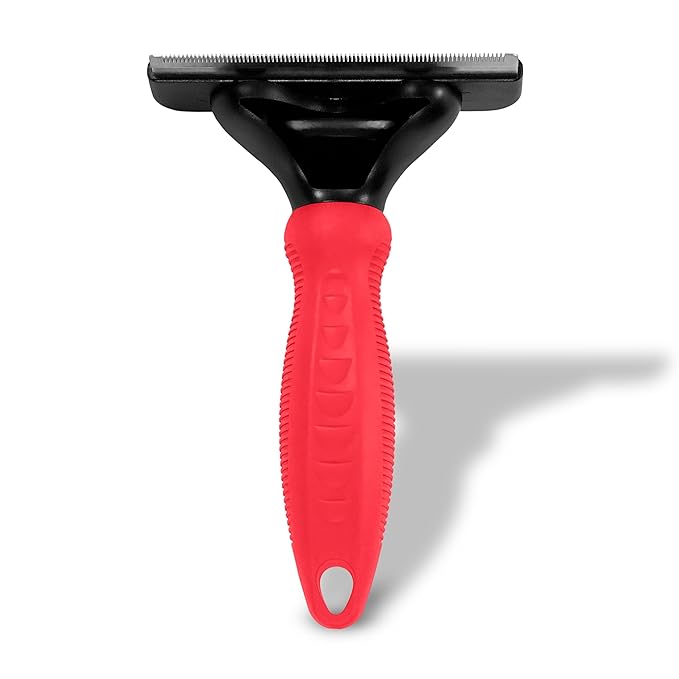 Paw Brothers Deshedding Tool, Deshedding Brush for Dogs and Cats, Professional Dog Grooming for Shedding, Pet Hair Remover, Fur Removal Brush for Medium and Long Pet Hair, 4" x 6", Large