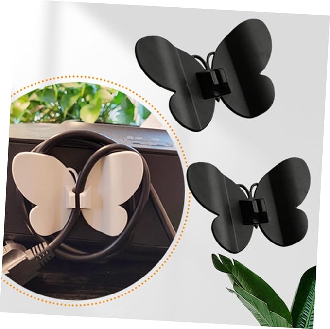 4PCS Appliance Cord Organizer Set Flexible Cable Winders for Kitchen Stick-On Cord Holders Animal Pattern Design for Household and Workplace Use