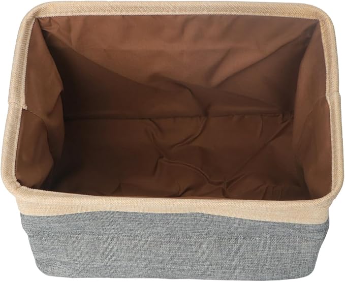 Foldable Beige Cloth Storage Basket with Large Capacity and Portable Design for Laundry and Pet Organizer, Easy to Carry Home Storage Container for Living Room