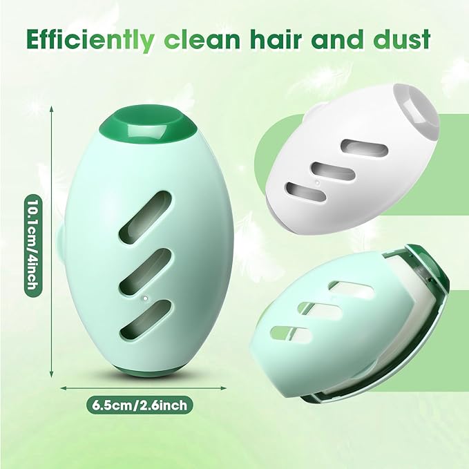 Maxdot 4 Pack Reusable Gel Lint Roller, Washable Sticky Roller for Clothes Pet Hair, Mini Portable Lint Remover, Sticky Ball Cleaner for Travel Household