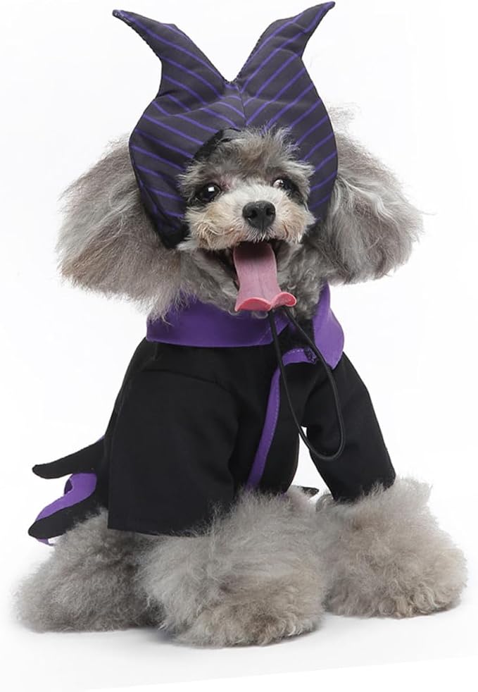 Wear-Resistant Witch Puppy Clothes Dog Halloween Costume Comfortable Pet Cosplay Outfit for Dogs and Cats Stylish Halloween Party Apparel to Make Pets Stand