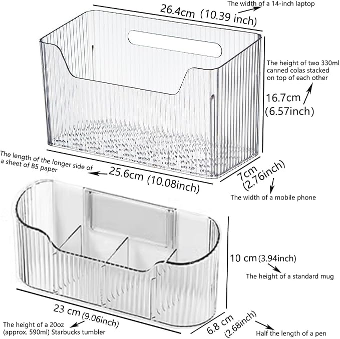 2PCS Cabinet Door Organizer,Self Adhesive Kitchen Cabinet Organizer,Cabinet Door Storage Box for Bathroom/Kitchen/Living room,Storage shelf rv must haves. (transparent)