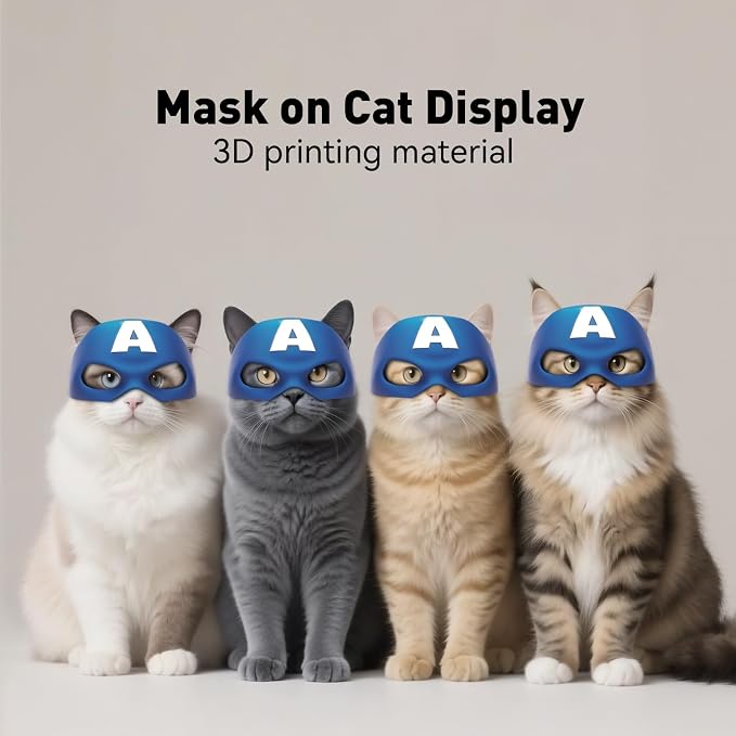 Yipintang Cat Bat Mask Halloween Costumes Accessories for Cats, Cat Bat Cosplay Apparel (Medium, Blue Captain)