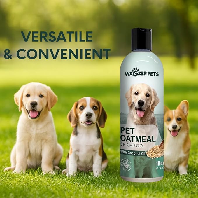 Oatmeal Dog Shampoo with Coconut Oil for Dogs, Soothing Dog Shampoo for Itching and Dry Skin, Made in the USA, (Fresh Puppy) (Oatmeal w/Coconut)