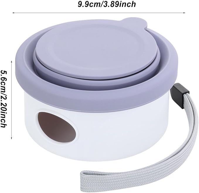 Dog Water Bowl - Portable Pet Dish, Food Storage, Travel Feeding Accessory | Pet Travel Bowl - On The Go Feeding for Dogs | Lightweight Fabric, Water Container, Food Storage Pouch for Trips
