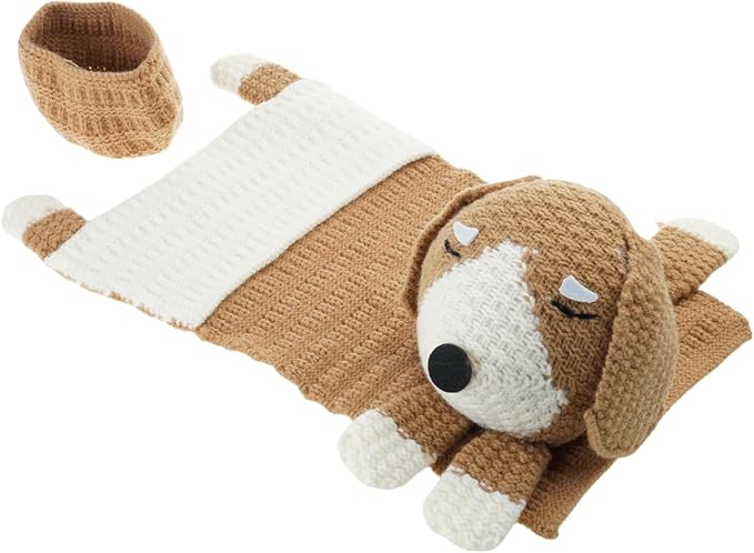 Knitted Pet Storage Organizers Large Capacity Movable Dog Toy Bag for Small Space Kitchen Living Room Dog Sofa Storage Bag