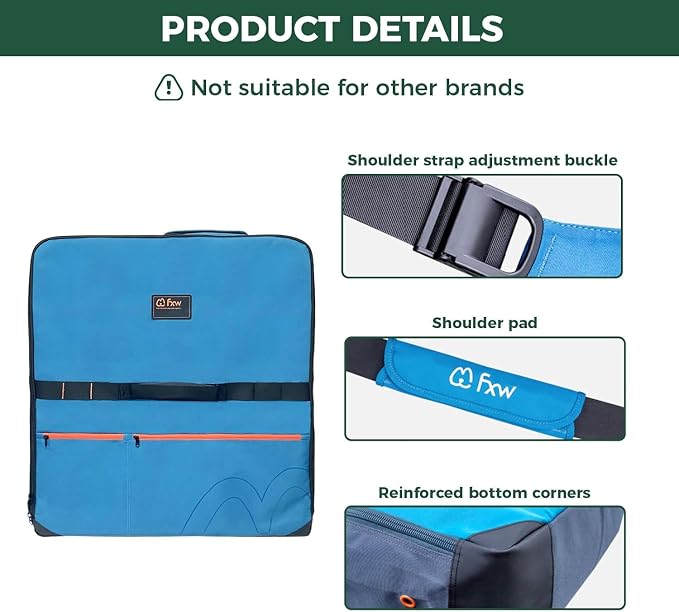FXW Dog Playpen Storage Bag, Designed for RV Trips, Blue, 2 Packs | Fits FXW Pens Only(32" H 8 Panels & 9 Stakes), Comfortable Carry, Neat Storage, Wear-Resistant, Patented