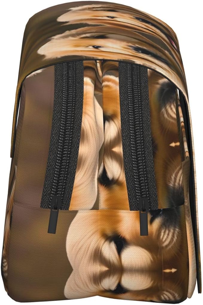 Golden Retriever dogs puppies pets print Pencil Case Box Organizer,Large Capacity Portable Big Pencil Bags with Zipper for Office Home