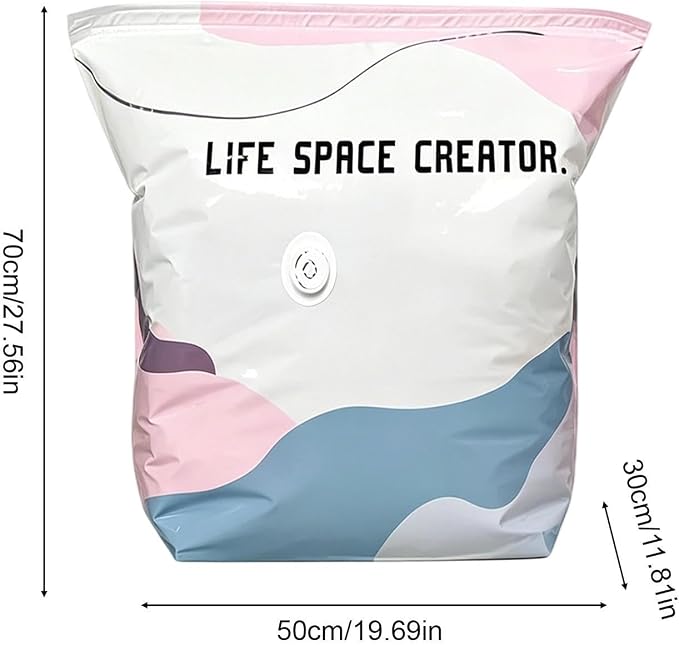 Vacuum Bags for Storage Airtight Reusable Portable Storage Pack | Vacuum Pack Bags for Clothes Clothing Pillows Comforters Bedding Mattress Closet Home