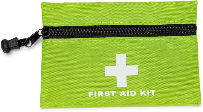 Red First Aid Bag Empty First Aid Kit Empty Waterproof First Aid Pouch Small Mini for First Aid Kits Pack Emergency Hiking Backpacking Camping Travel Car Cycling (Green, 6.3x4.3 6 Pack)