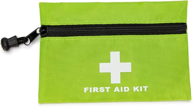 Red First Aid Bag Empty First Aid Kit Empty Waterproof First Aid Pouch Small Mini for First Aid Kits Pack Emergency Hiking Backpacking Camping Travel Car Cycling (Green, 6.3x4.3 1PC)