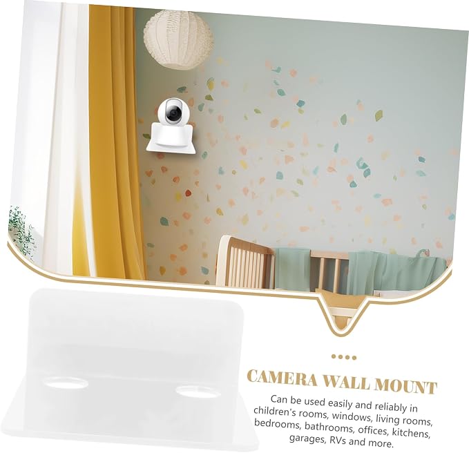 Vaguelly 3pcs Security Camera Wall Mount Monitor Bracket for Boys and Girls IP Camera Holder Small Wall Shelf Easy Install