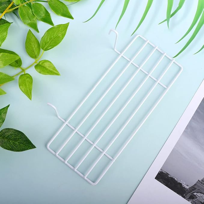 Mipcase 3pcs Iron Frame Bird Perch Shelf for Parrots Easy to Install Wall Decoration Sturdy Grid Wall Stand Practical Display for Plants and Pet Accessories White