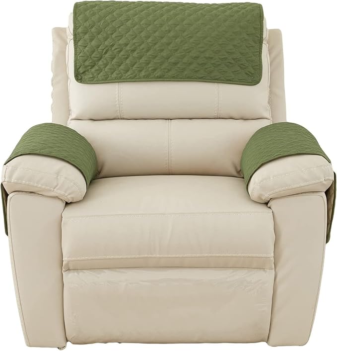 XMAYODS 3 Pcs Recliner Covers Sherpa Arm Covers for Recliner Chair with Storage Pockets Headrest Cover for Recliner Chair Armchair Slipcovers for Sofa Recliner Protector (Color : #3)