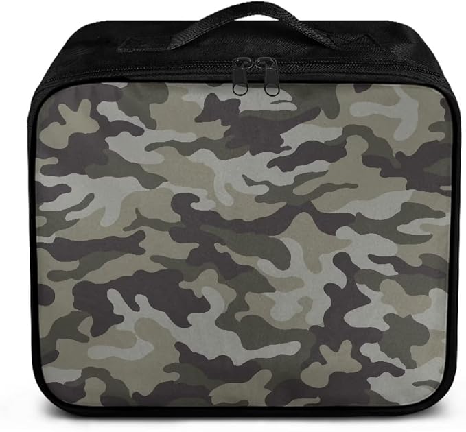 Rnyleeg Green Camo First Aid Bag Home Portable First Aid Kit Organizer for Travel Lightweight Emergency Medical Kit with Handle (Bag Only)