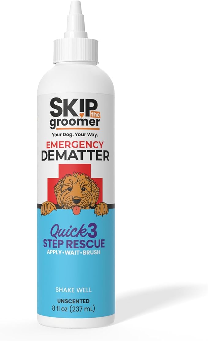 Emergency Dematter Cream for Dogs – Dematting Cream for Goldendoodles, Poodles & Doodles, Helps Remove Tight Mats & Tangles, Apply Wait Brush Technique, At-Home Grooming – 8 oz